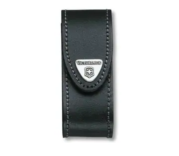 Victorinox zwarte leren hoes 98 mm