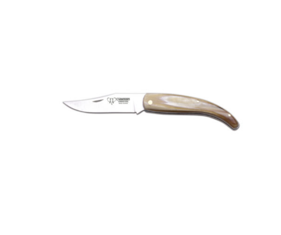 Cudeman Elegante Vouwmes met Handvat Hoorn 8 cm