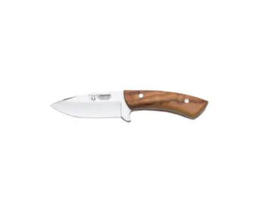 Cudeman Colibri jachtmes met olijfhout & lederen schede – Large