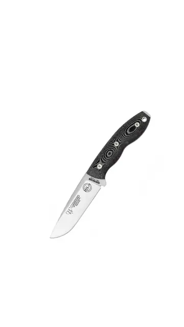 Cudeman bushcraftmes met zwarte micarta handgreep