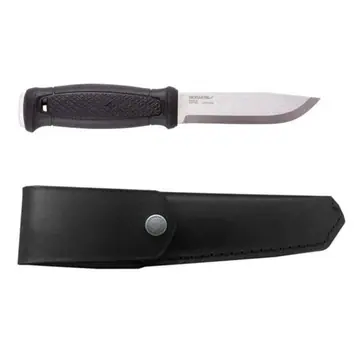 Morakniv Garberg met leren schede (S) Zwart
